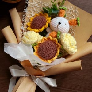 Bó hoa len dễ thương