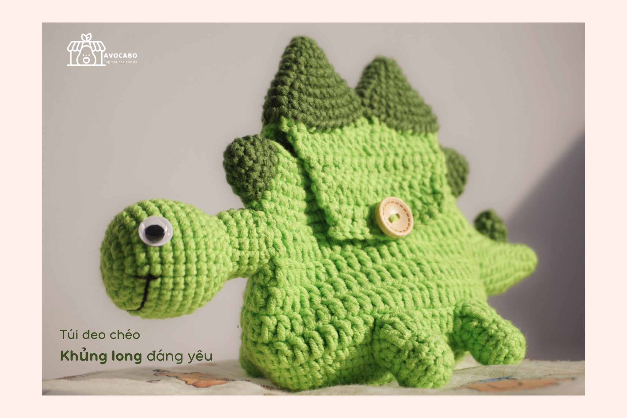 Túi đeo chéo Khủng long đáng yêu